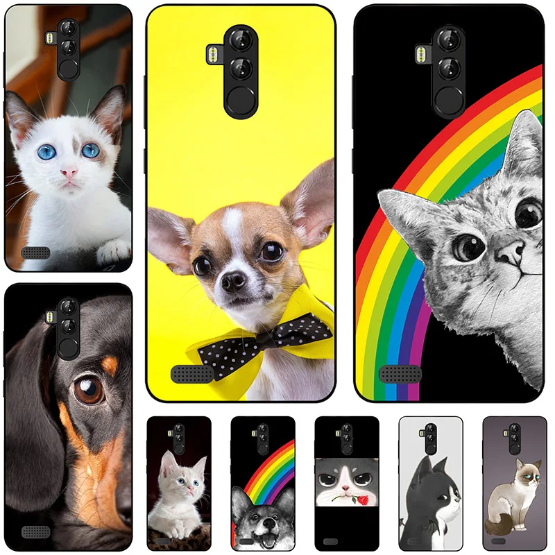 Милый чехол для телефона Leagoo Shark 1 M8 Pro S8 S8Pro M9 кот собака мультфильм животное