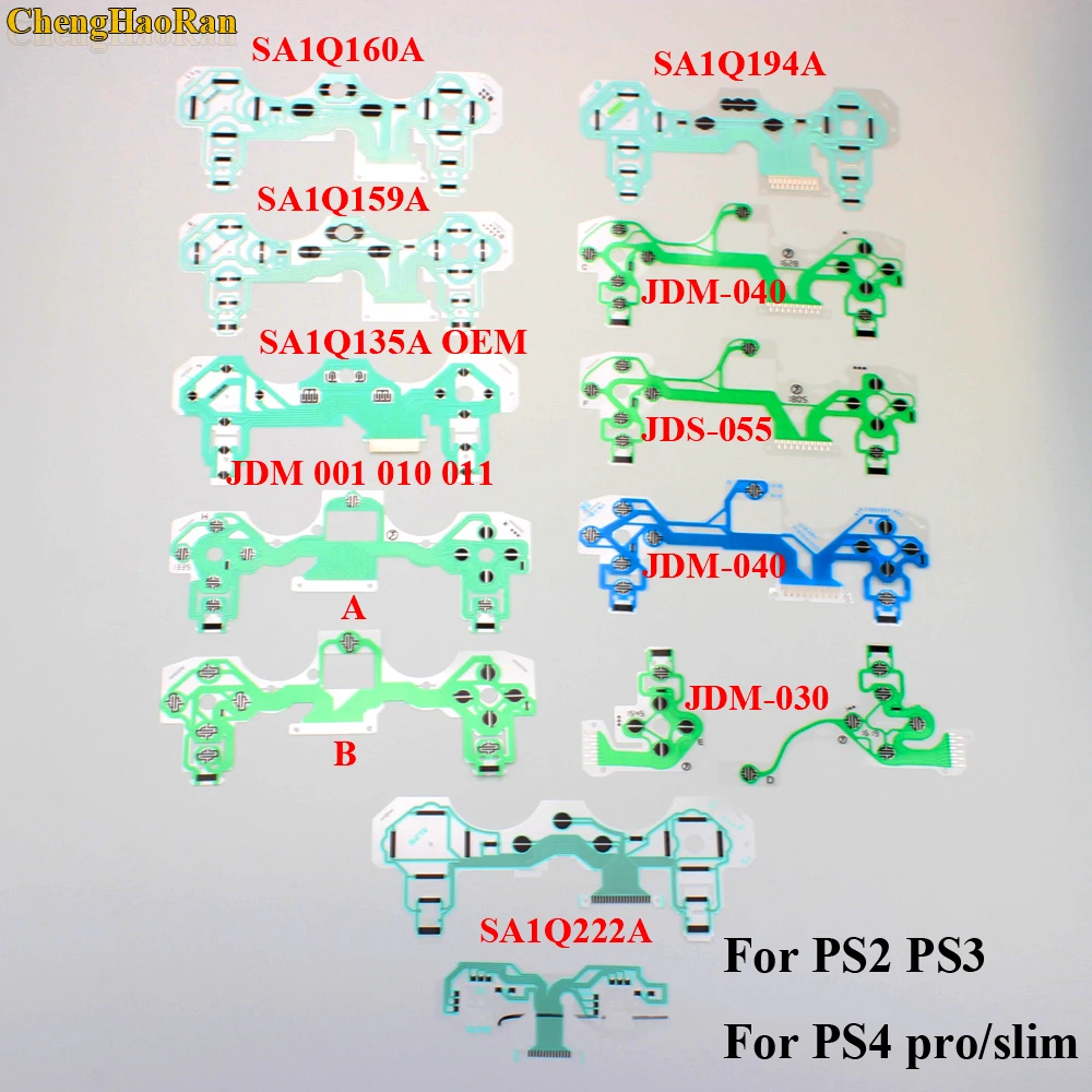 JDS JDM 030 040 SA1Q160A 159A 113A 135A 194A 222A for PS3 PS4 Dualshock Pro slim Controller Conductive Film Keypad flex Cable
JDS JDM 030 040 SA1Q160A 159A 113A 135A 194A 222A for PS3 PS4 Dualshock Pro slim Controller Conductive Film Keypad flex Cable