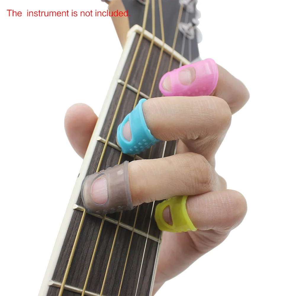 Hot Sale 4 in 1 Flexible Fingertip Protectors Fingerstall Silicone Guitar string Finger Guards Fingertip for Guitar Ukulele Bass
Hot Sale 4 in 1 Flexible Fingertip Protectors Fingerstall Silicone Guitar string Finger Guards Fingertip for Guitar Ukulele Bass