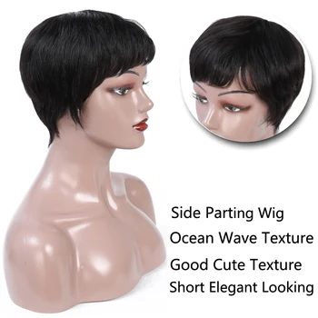 Superfect Short Natural Straight Wave Human Hair Wigs For Women #1B 6 Inch Remy Brazilian Hair Wig Free Shipping
Superfect Short Natural Straight Wave Human Hair Wigs For Women #1B 6 Inch Remy Brazilian Hair Wig Free Shipping