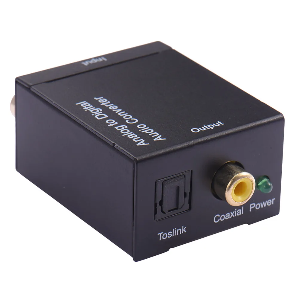 Analog L/R to Digital S/PDIF&TOSLink Analog to Digital Audio Converter Adapter analog L/R audio to coaxial or Toslink digital
Analog L/R to Digital S/PDIF&TOSLink Analog to Digital Audio Converter Adapter analog L/R audio to coaxial or Toslink digital