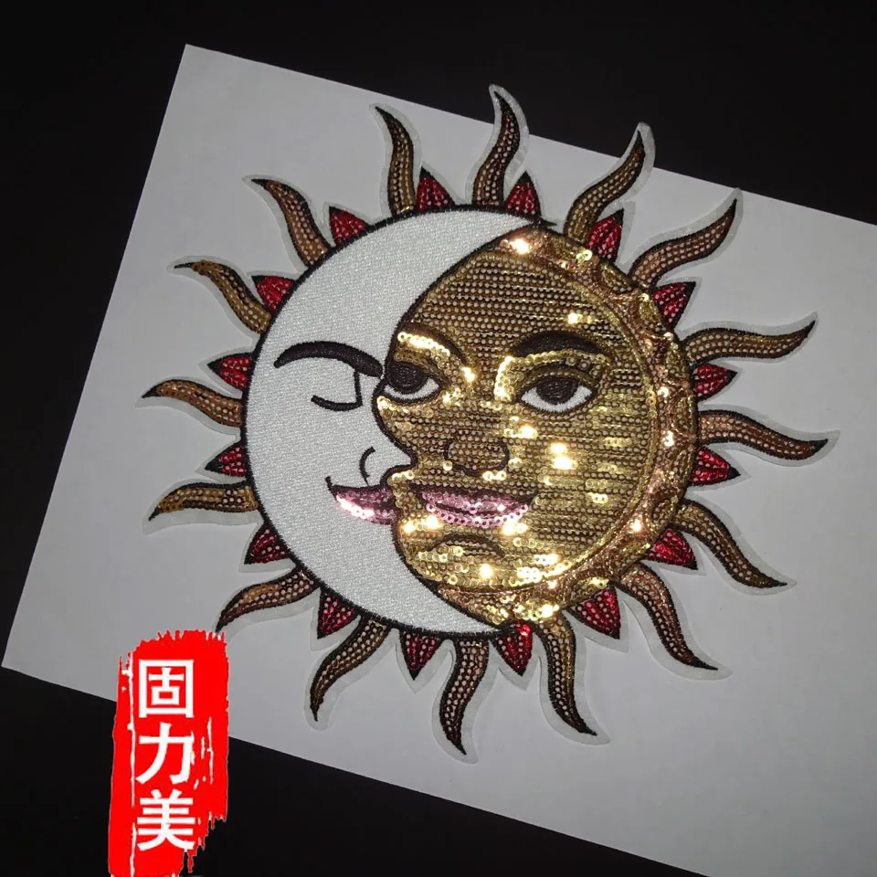 1PC big size Fashion girl face sun face sequined iron on sewing on patch applique
1PC big size Fashion girl face sun face sequined iron on sewing on patch applique