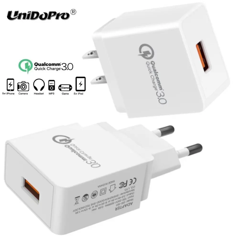 UNIDOPRO Quick Chargeur QC 3.0 US / EU Plug AC Wall Charger for Conquest S9 S11 S8 KT35A-S8 S8 S6 Charging Adapter
UNIDOPRO Quick Chargeur QC 3.0 US / EU Plug AC Wall Charger for Conquest S9 S11 S8 KT35A-S8 S8 S6 Charging Adapter