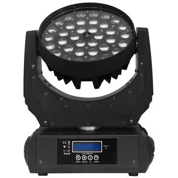 8 sets 36x18W RGBW + UV zoom 60 degrees moving head light 18W 6 in 1 DMX512 control for party bar KTV effect light
8 sets 36x18W RGBW + UV zoom 60 degrees moving head light 18W 6 in 1 DMX512 control for party bar KTV effect light