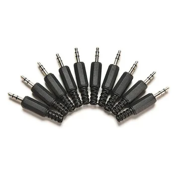 10Pcs/lot Black Plastic Housing 3.5mm Audio Male Plug Headphone Connector Discount 70
10Pcs/lot Black Plastic Housing 3.5mm Audio Male Plug Headphone Connector Discount 70
