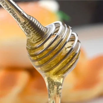 Stainless Steel Honey Dipper Stick, Drizzle Honey with Ease, No More Mess with Honey Dipping Unique Spiral Shape W8405
Stainless Steel Honey Dipper Stick, Drizzle Honey with Ease, No More Mess with Honey Dipping Unique Spiral Shape W8405