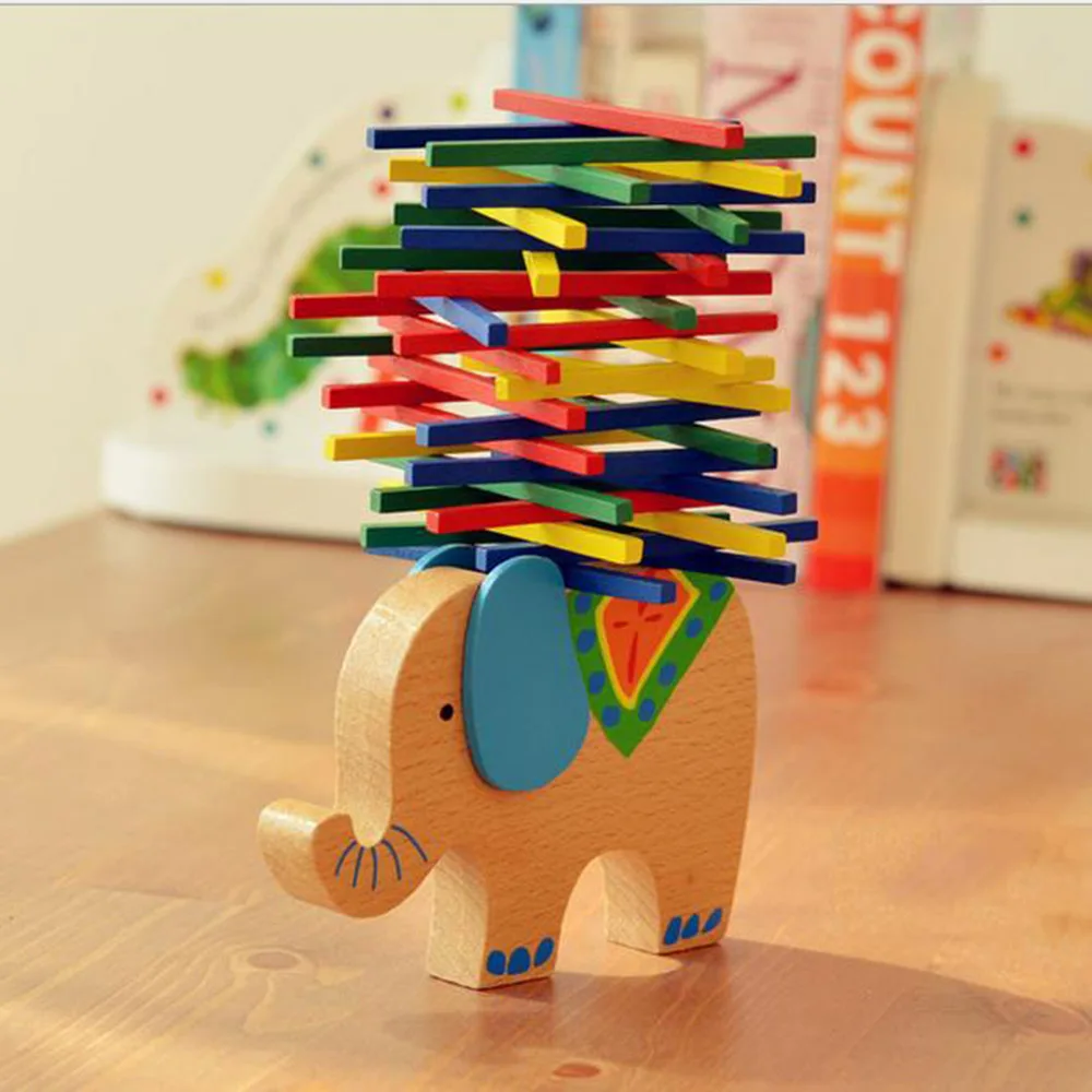 Baby Toys Educational Elephant/Camel Balancing Blocks Wooden Toys Beech Wood Balance Game Montessori Blocks Gift For Child
Baby Toys Educational Elephant/Camel Balancing Blocks Wooden Toys Beech Wood Balance Game Montessori Blocks Gift For Child