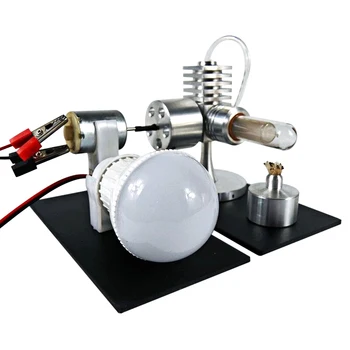 NFSTRIKE All-Aluminum Polished Single-Cylinder Stirling Engine Model Toy With Generator And LED Bulb Engine Model Toys Kids
NFSTRIKE All-Aluminum Polished Single-Cylinder Stirling Engine Model Toy With Generator And LED Bulb Engine Model Toys Kids