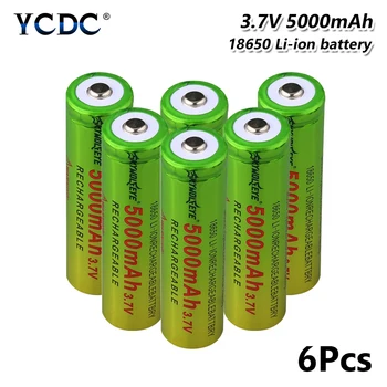 6pcs 18650 battery high capacity 5000mah 3.7v cell for dvd laptop interphone for Laser Pen LED Flash light Cell battery holder
6pcs 18650 battery high capacity 5000mah 3.7v cell for dvd laptop interphone for Laser Pen LED Flash light Cell battery holder