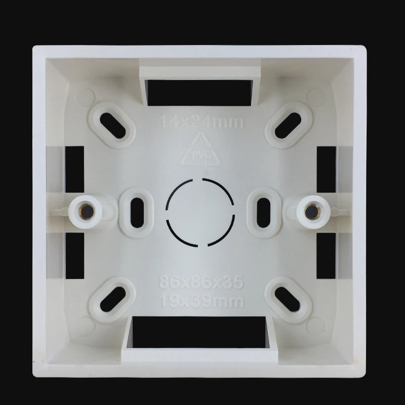 Ming box 86 type bottom box switch socket panel junction box offline box wall mount base
Ming box 86 type bottom box switch socket panel junction box offline box wall mount base