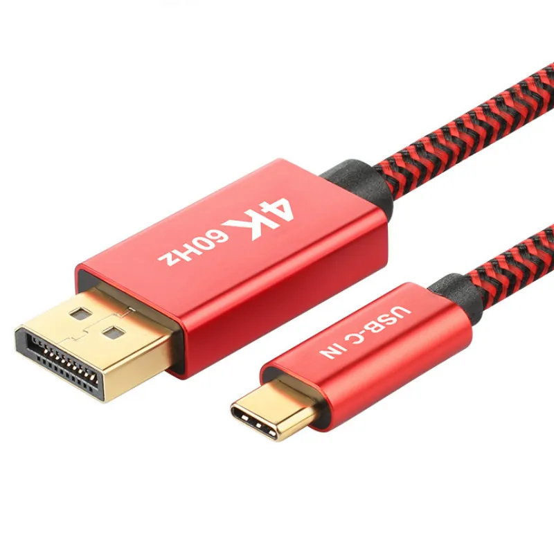 USB 3.1 Type C to DisplayPort Cable 4K@60Hz USB C to DP Adapter Cable Compatible for MacBook Pro, Dell XPS 13/15, Huawei Mate 10
USB 3.1 Type C to DisplayPort Cable 4K@60Hz USB C to DP Adapter Cable Compatible for MacBook Pro, Dell XPS 13/15, Huawei Mate 10
