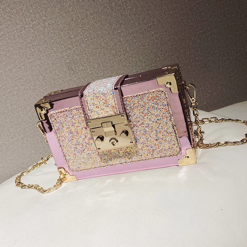 New Korean Women's Bag Trend Shoulder Messenger Bag Charming Chain Small Square Bag Fashion Sequins
New Korean Women's Bag Trend Shoulder Messenger Bag Charming Chain Small Square Bag Fashion Sequins
