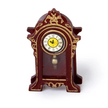 Brand New 1:12 Dollhouse Miniature Wooden Classical Desk Clock Classic Toys Pretend Play Furniture Toys Doll House Decoration
Brand New 1:12 Dollhouse Miniature Wooden Classical Desk Clock Classic Toys Pretend Play Furniture Toys Doll House Decoration