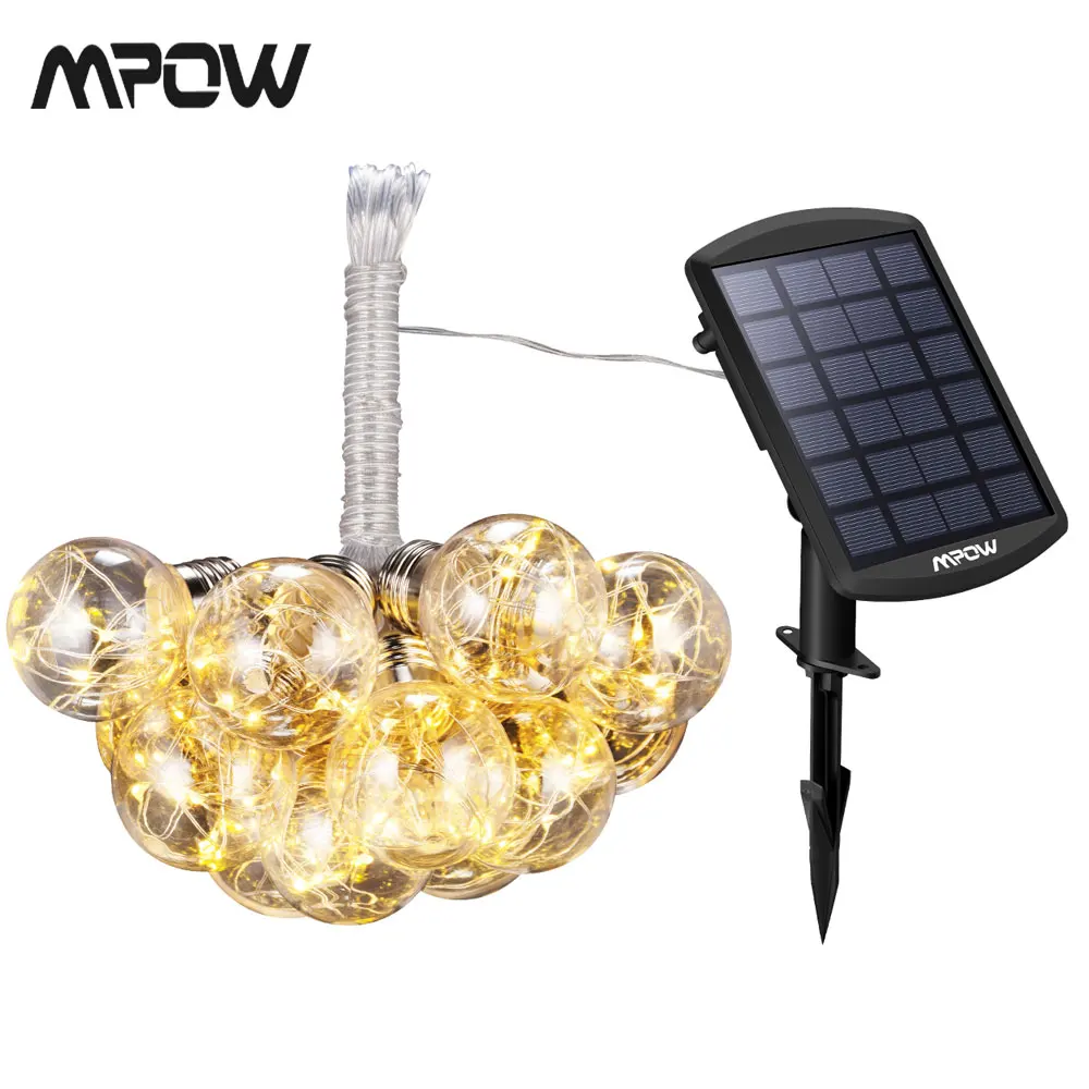 Mpow 105 LED Solar Fairy String Lights Waterproof Ambiance Light 8 Modes Outdoor Garden Decoration Guirlande Lumineuse Exterieur
Mpow 105 LED Solar Fairy String Lights Waterproof Ambiance Light 8 Modes Outdoor Garden Decoration Guirlande Lumineuse Exterieur