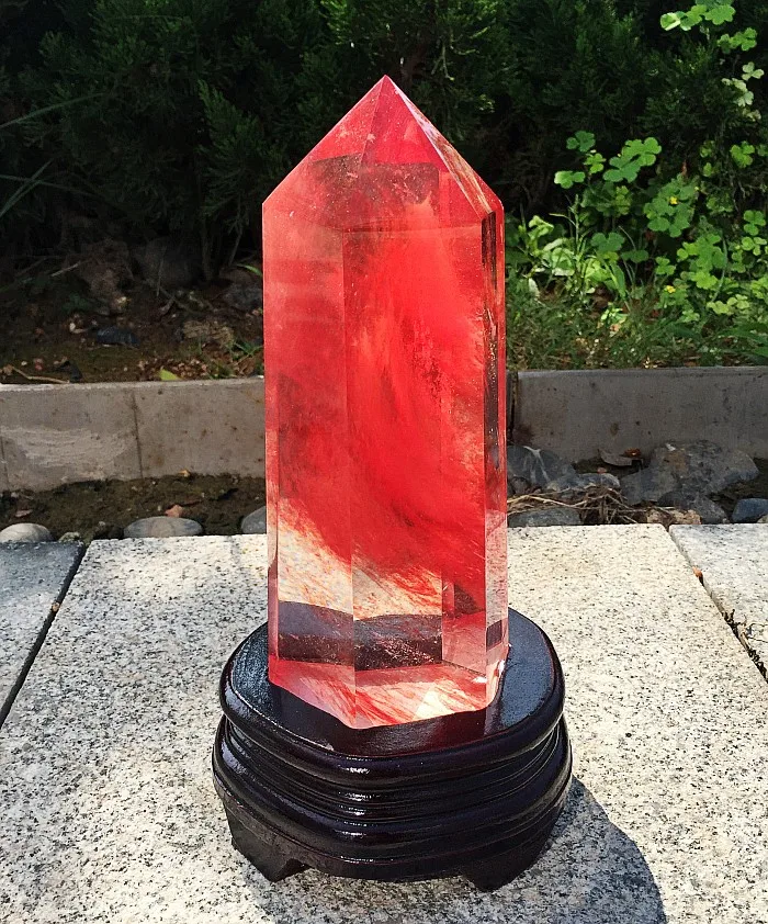 180mm New red fusion stone crystal large wand point healing wedding decor home decor gift
180mm New red fusion stone crystal large wand point healing wedding decor home decor gift