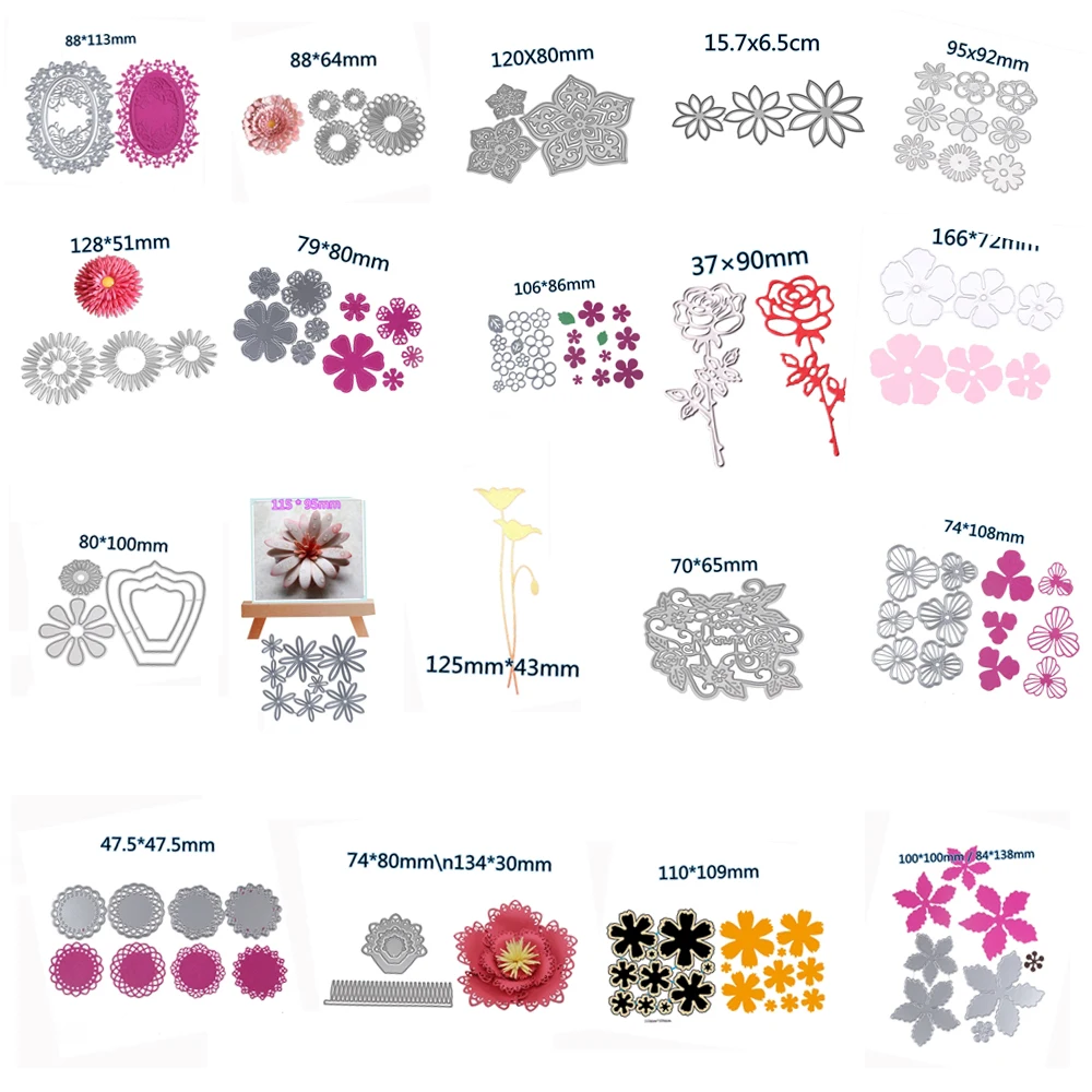 Flowers Metal Cutting Dies Stencil For DIY scrapbooking knives Cut Photo Paper Card Embossing flower dies Craft die cut flower
Flowers Metal Cutting Dies Stencil For DIY scrapbooking knives Cut Photo Paper Card Embossing flower dies Craft die cut flower