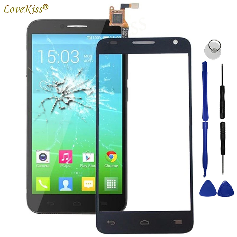 Передняя панель для Alcatel One Touch Idol 2 6037 OT 6037Y 6037K OT6037 сенсорный экран сенсор ЖК