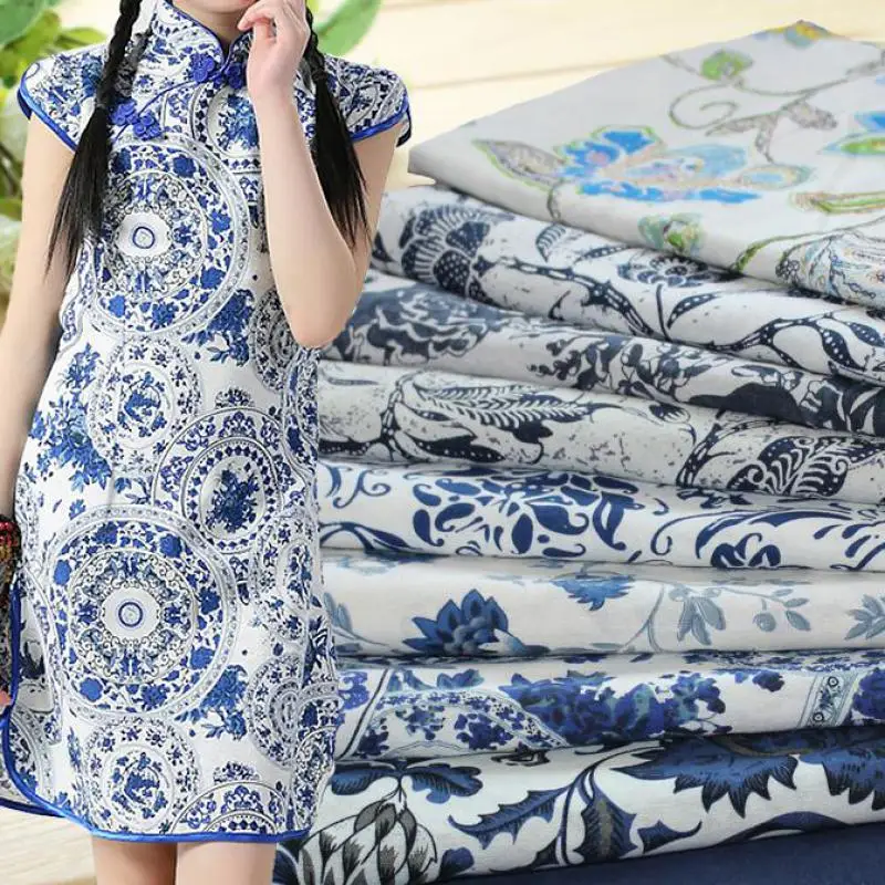1 Meter Chinese Blue And White Porcelain Flower Rayon Fabric Soft Printed Fabric Sewing Material Diy Dress Linge De Maison
1 Meter Chinese Blue And White Porcelain Flower Rayon Fabric Soft Printed Fabric Sewing Material Diy Dress Linge De Maison
