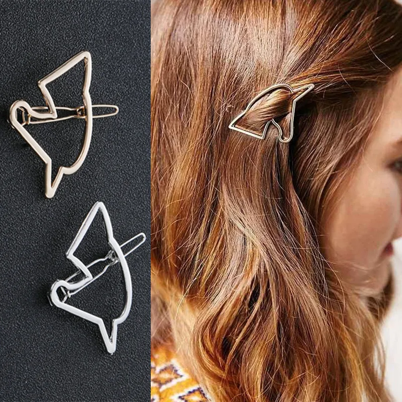 Fashion Women Girl Gold/Silver Color Metal Unicorn Hair Clips Simple Hollow Out Unicorn Geometry Hairpin Holder Hair Accessories
Fashion Women Girl Gold/Silver Color Metal Unicorn Hair Clips Simple Hollow Out Unicorn Geometry Hairpin Holder Hair Accessories