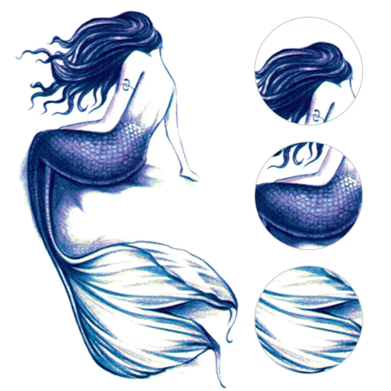 1 Piece Mermaid Temporary Tattoo Sticker for Kids Hand Body Art 105*60mm Fake Women Waterproof Tattoo Paper New Arrival
1 Piece Mermaid Temporary Tattoo Sticker for Kids Hand Body Art 105*60mm Fake Women Waterproof Tattoo Paper New Arrival