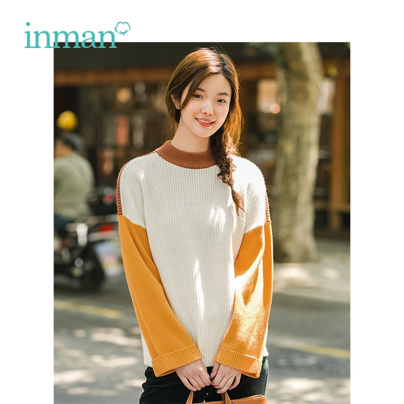 INMAN 2019 half-turtleneck turtleneck contrast color off the shoulder flare sleeve casual Sweaters pullovers women
INMAN 2019 half-turtleneck turtleneck contrast color off the shoulder flare sleeve casual Sweaters pullovers women