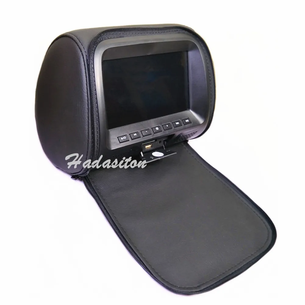 

Universal 7" touch screen Car headrest monitor MP5 player Pillow Monitor Support AV/USB/SD input/FM/Speaker/Headphone/Bluetooth