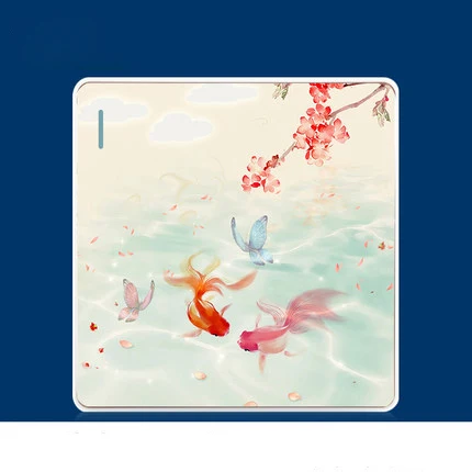 86 Switch Socket Panel Personality Creative Artists Switch Chinese Wind Fish Series PC 220V 10A
86 Switch Socket Panel Personality Creative Artists Switch Chinese Wind Fish Series PC 220V 10A