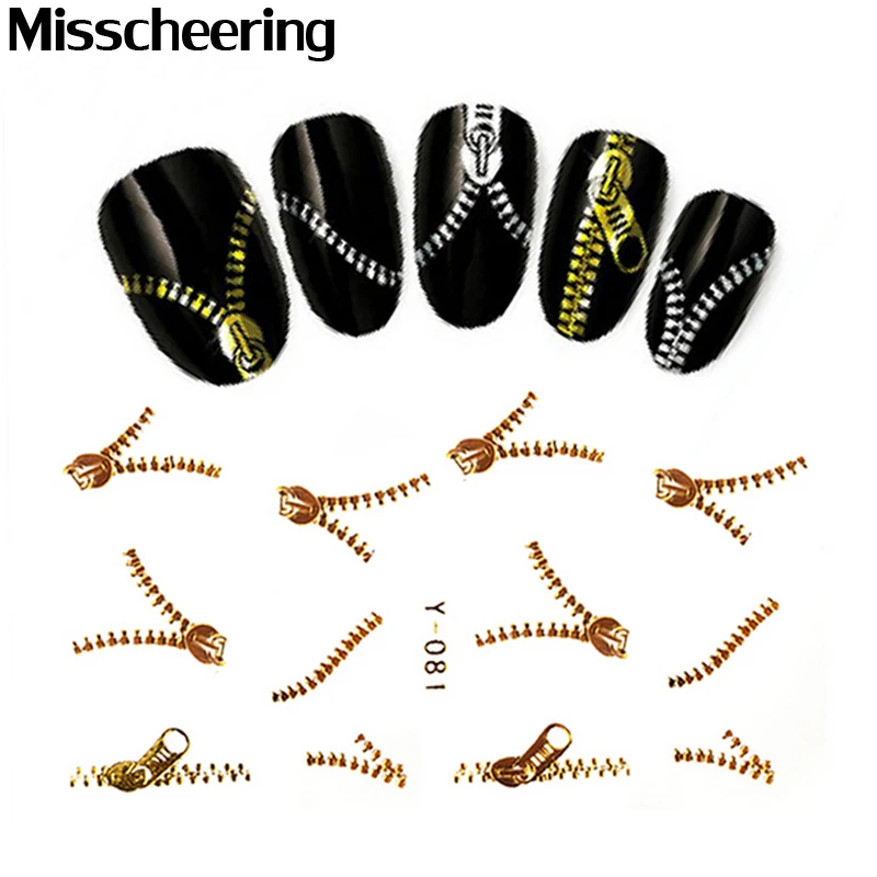 1pcs Water Transfer Nail Stickers Decals 3d Cute Hot Metallic Gold Silver Zipper Design Nail Wraps,Stylish Nail Art Decorations
1pcs Water Transfer Nail Stickers Decals 3d Cute Hot Metallic Gold Silver Zipper Design Nail Wraps,Stylish Nail Art Decorations