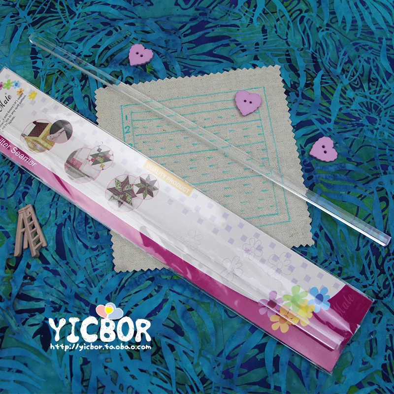 Taiwan SewMate quilt professional stereo sew a ruler Acrylic rods transparent without feet size 6 * 6 * 300 mm
Taiwan SewMate quilt professional stereo sew a ruler Acrylic rods transparent without feet size 6 * 6 * 300 mm