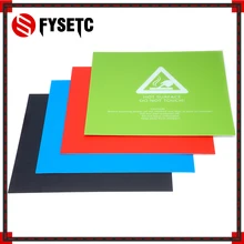 1 pc 220x220mm Preto/Azul/Verde/Vermelho Cama Aquecida Papel Autocolante Para Wanhao Anet a8 A6 3D Impressora Placa de Folha De Adesivo de Construção(China)