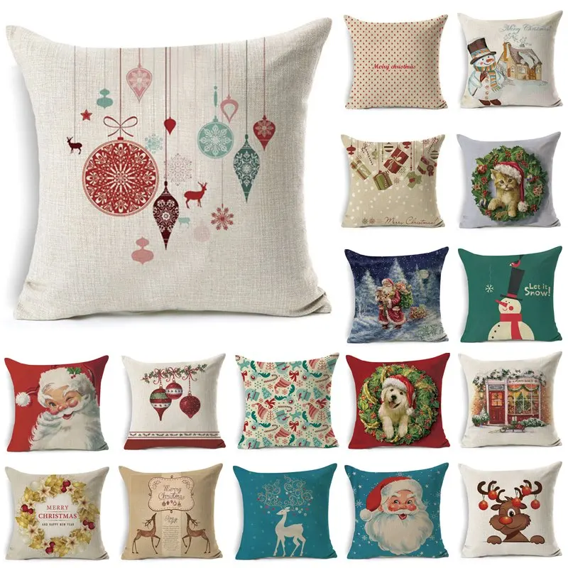 1Pcs 43*43cm Christmas Dog Cat Deer Pattern Cotton Linen Throw Pillow Cushion Cover Car Home Sofa Decorative Pillowcase 40481
1Pcs 43*43cm Christmas Dog Cat Deer Pattern Cotton Linen Throw Pillow Cushion Cover Car Home Sofa Decorative Pillowcase 40481