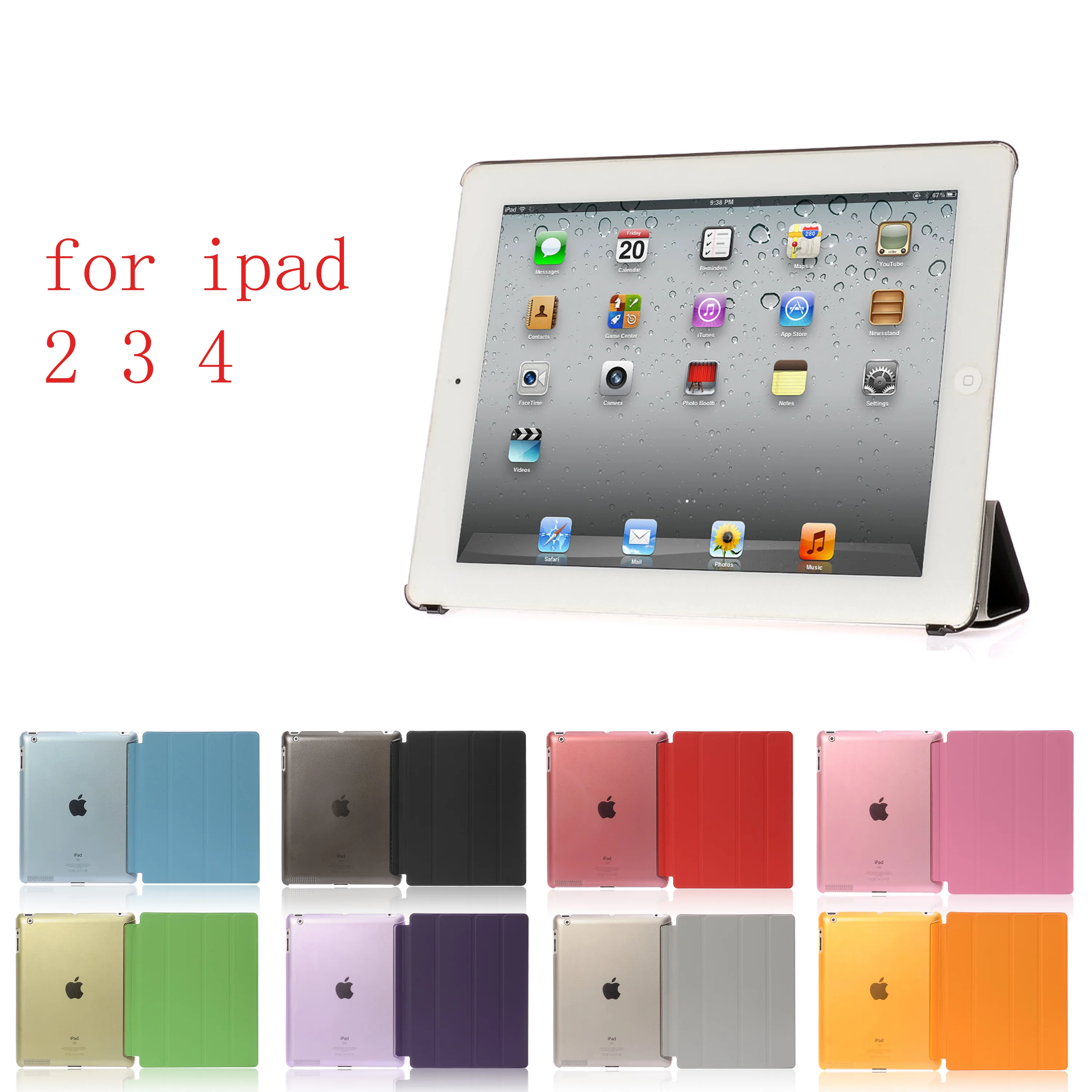 Case For iPad 2 3 4 PU Leather Siamese shell Case For Flip Smart Cover For iPad 2 3 4 Case Auto Sleep/Wake Up
Case For iPad 2 3 4 PU Leather Siamese shell Case For Flip Smart Cover For iPad 2 3 4 Case Auto Sleep/Wake Up