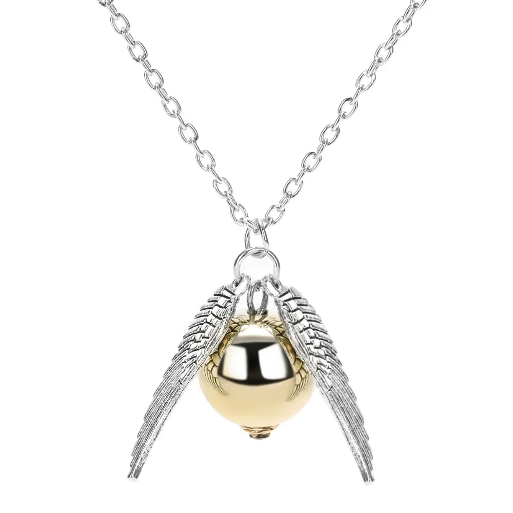 1Pc Silver Quidditch Golden Snitch Pendant Necklace Vintage Fly ball Gifts Wing Charm Necklacs for Men Women Gift
1Pc Silver Quidditch Golden Snitch Pendant Necklace Vintage Fly ball Gifts Wing Charm Necklacs for Men Women Gift