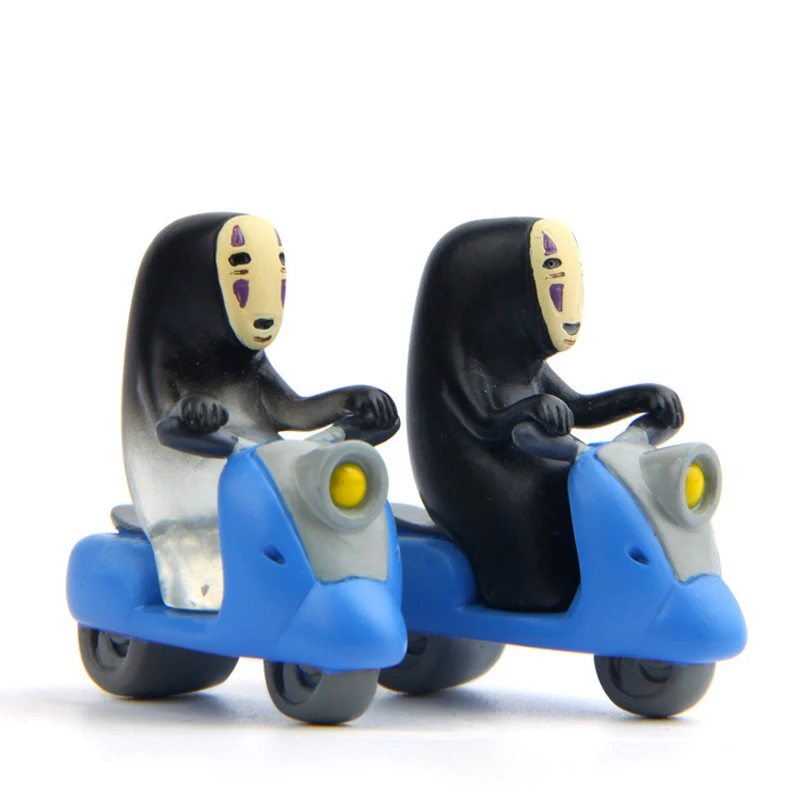 2pcs/lot Kawaii Miyazaki Hayao Spirited Away No Face Figure Toy PVC Cycling No Face Action Figure Landscape Collection Model Toy
2pcs/lot Kawaii Miyazaki Hayao Spirited Away No Face Figure Toy PVC Cycling No Face Action Figure Landscape Collection Model Toy