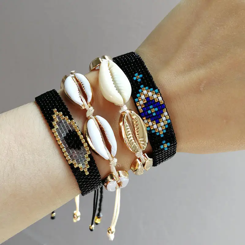 SHINUSBOHO Fashion Cowrie Shell pulseras Delicas Bracelet Summer Jewelry for Women Evil Eye Bracelet Dropshipping
SHINUSBOHO Fashion Cowrie Shell pulseras Delicas Bracelet Summer Jewelry for Women Evil Eye Bracelet Dropshipping