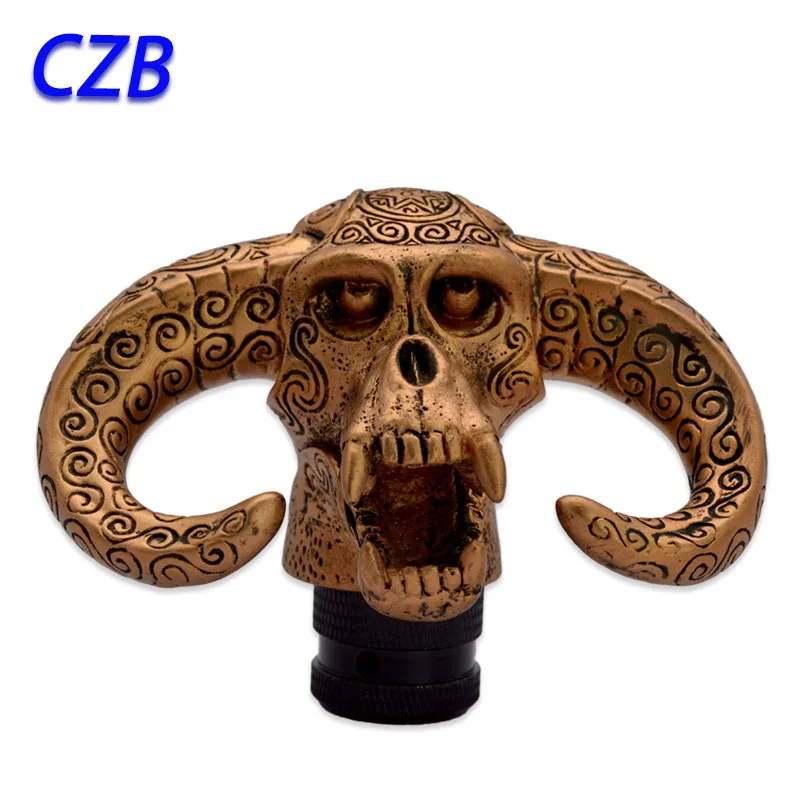 2016 Universal Manual Interior Parts Gear Stick Shift Shifter Lever Knob Copper horns Dolls Marches Fast shipping
2016 Universal Manual Interior Parts Gear Stick Shift Shifter Lever Knob Copper horns Dolls Marches Fast shipping