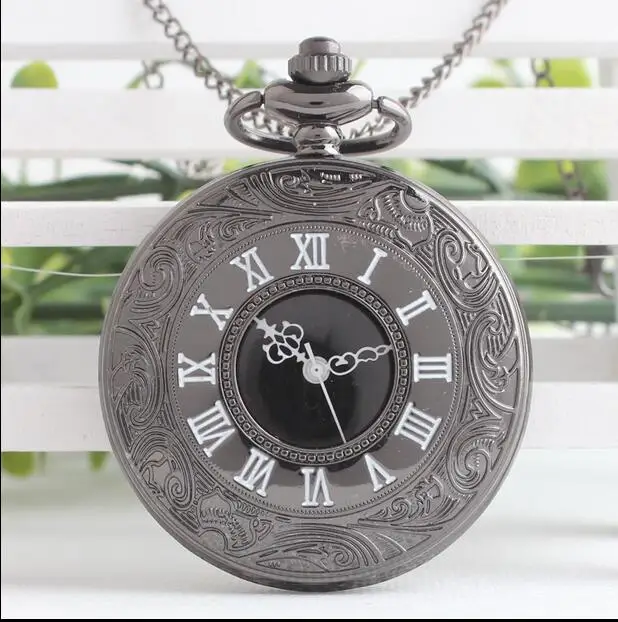 White black Roman Numerals Vintage Quartz Pocket Watch With Chain Antique Jewelry Necklace Pendant Retro Gifts
White black Roman Numerals Vintage Quartz Pocket Watch With Chain Antique Jewelry Necklace Pendant Retro Gifts