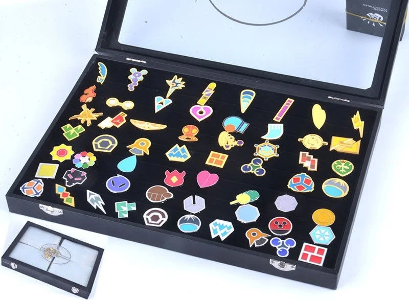 Pokemon Gym Badges with Glass Lid Display Showcase Set of 58 Lapel Pin Brooches
Pokemon Gym Badges with Glass Lid Display Showcase Set of 58 Lapel Pin Brooches