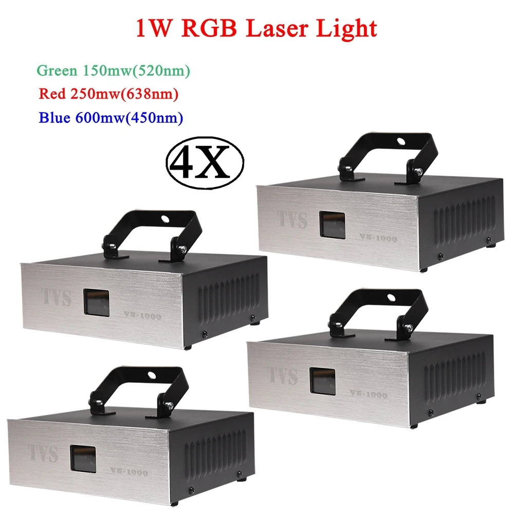 Проектор для бара дискотеки 4 шт./лот 2019 г. 1 Вт RGB-анимация лазер программируемый