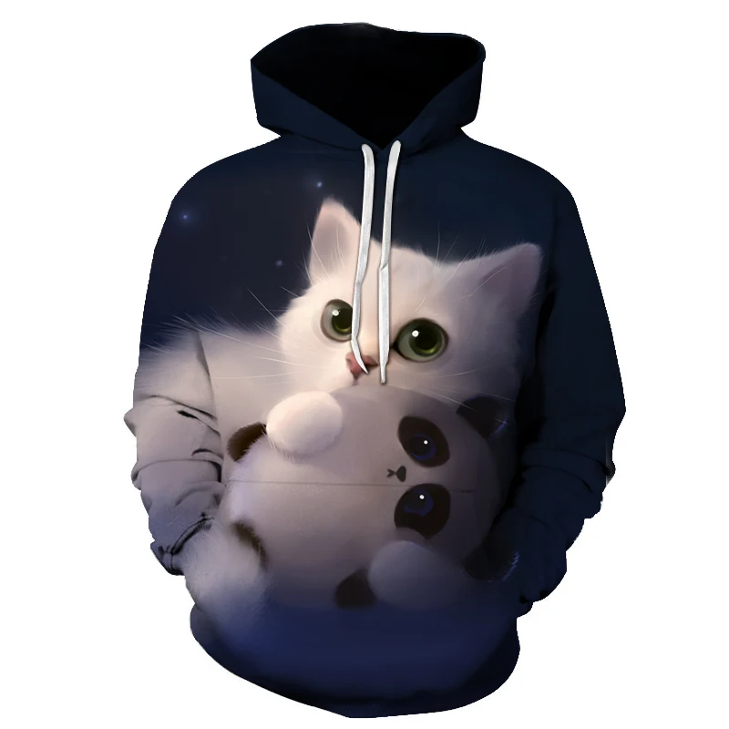 BIAOLUN 2019 black and white cat 3D Pouplar hoodie woman kawaii harajuku summer and fall casual top plus 6XL
BIAOLUN 2019 black and white cat 3D Pouplar hoodie woman kawaii harajuku summer and fall casual top plus 6XL