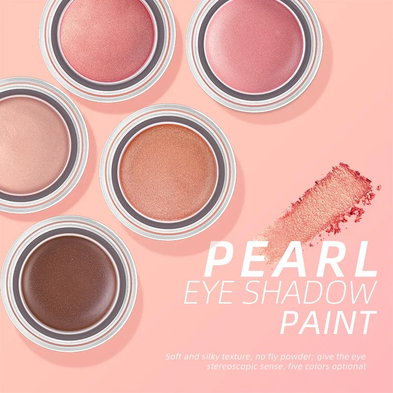 

Monochrome Shimmer Eyeshadow Cream Waterproof Smudge-proof Long Lasting Glitter Eye Shadow
