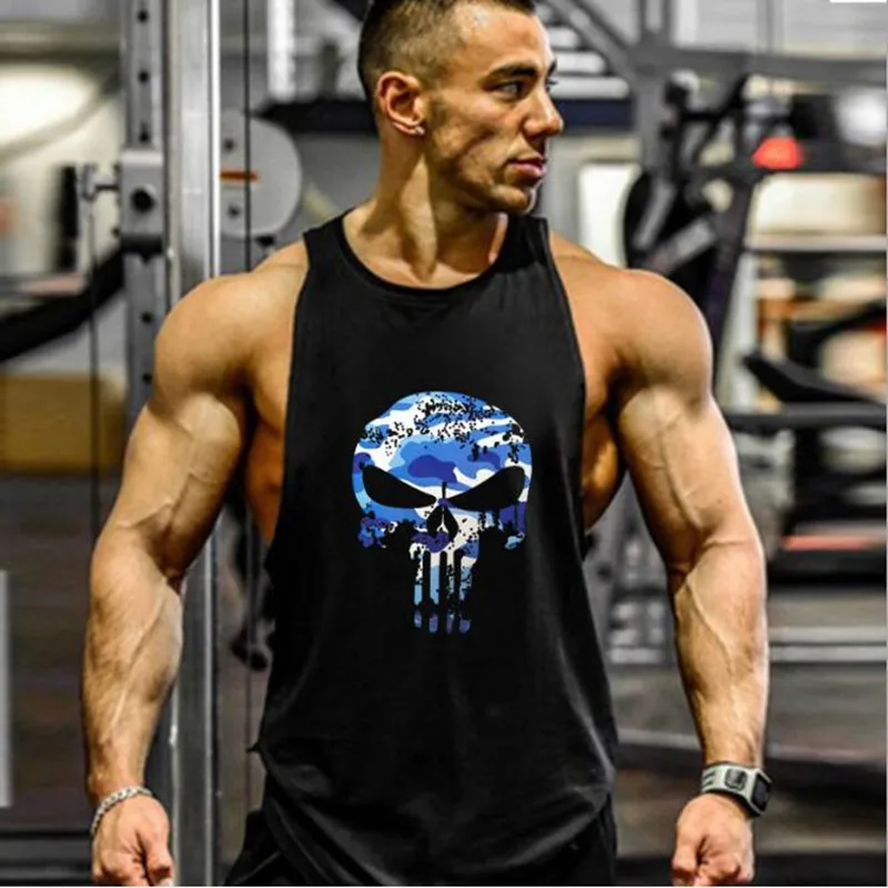 2019 New Skull Bodybuilding Gym Clothing Fitness Stringer Men Tank Top Golds Gorilla Wear Vest Undershirt Tank Tops Ropa hombre
2019 New Skull Bodybuilding Gym Clothing Fitness Stringer Men Tank Top Golds Gorilla Wear Vest Undershirt Tank Tops Ropa hombre