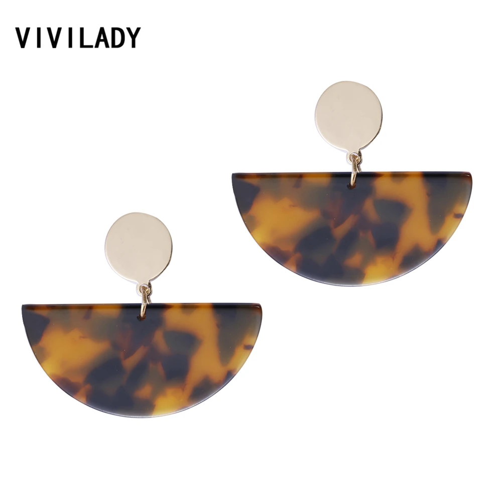 VIVILADY Trendy Geometric Moon Acrylic Drop Dangle Earrings Women Acetic Acid Tortoiseshell Wedding Jewelry Christmas Gifts
VIVILADY Trendy Geometric Moon Acrylic Drop Dangle Earrings Women Acetic Acid Tortoiseshell Wedding Jewelry Christmas Gifts