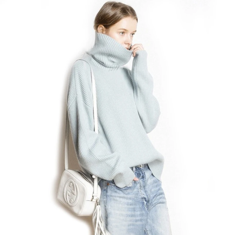 BELIARST Autumn and Winter High-Neck Cashmere Sweater Women Thick Loose Short Sweater Pullover Lazy Wind Knit Bottoming Shirt
BELIARST Autumn and Winter High-Neck Cashmere Sweater Women Thick Loose Short Sweater Pullover Lazy Wind Knit Bottoming Shirt