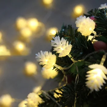 3M 20Leds Pine cone light string snowflake lamp LED Holiday Christmas Party Home Decoration Light Battery powered
3M 20Leds Pine cone light string snowflake lamp LED Holiday Christmas Party Home Decoration Light Battery powered