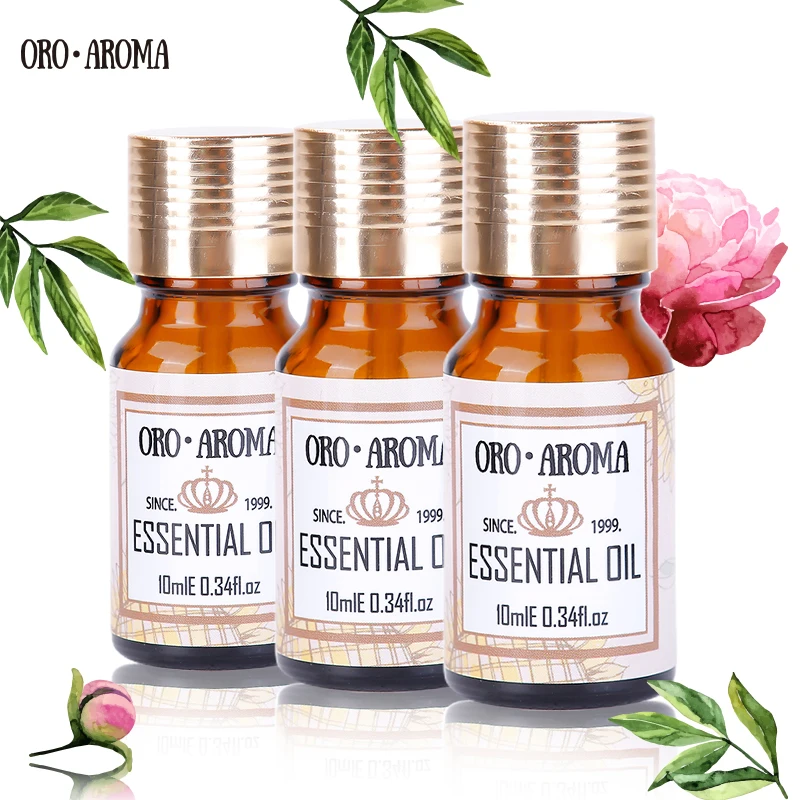 

Oroaroma Vanilla Bamboo Peony essential oils Pack For Aromatherapy Massage Spa Bath 10ml*3