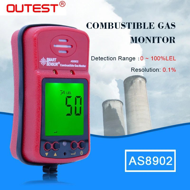 OUTEST Combustible Gas Monitor 0-100% Natural Gas Coal Gas Methane Toxic Gas detector Air Quality Monitor Air Detector
OUTEST Combustible Gas Monitor 0-100% Natural Gas Coal Gas Methane Toxic Gas detector Air Quality Monitor Air Detector