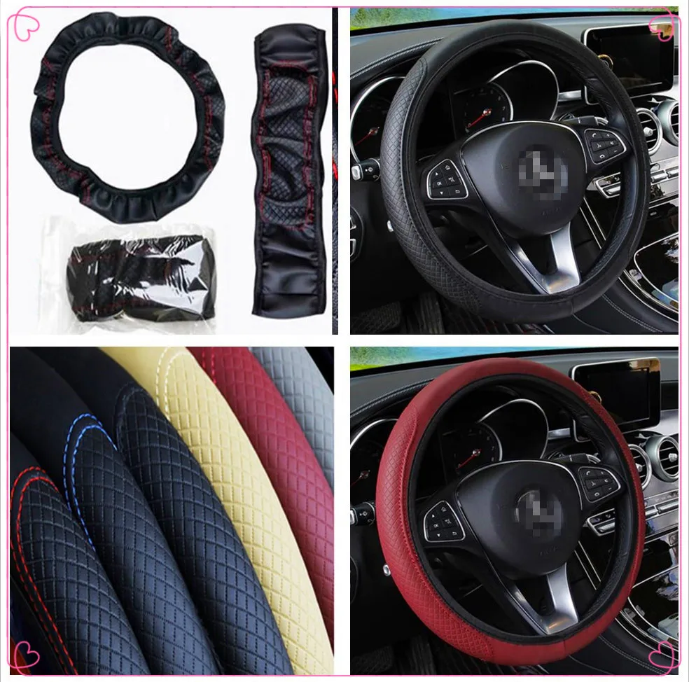 car 38cm auto Steering wheel Artificial Leather Braid Cover for Chevrolet Trailblazer Onix Tru Orlando Code Captiva Aveo Sail
car 38cm auto Steering wheel Artificial Leather Braid Cover for Chevrolet Trailblazer Onix Tru Orlando Code Captiva Aveo Sail