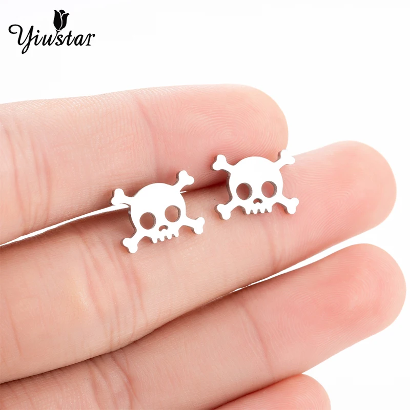 Yiustar Fashion Cute Skeleton Earrings for Women Girls Stainless Steel Stud Earring Femme Jewlery Halloween Kids Ear Studs Gifts
Yiustar Fashion Cute Skeleton Earrings for Women Girls Stainless Steel Stud Earring Femme Jewlery Halloween Kids Ear Studs Gifts