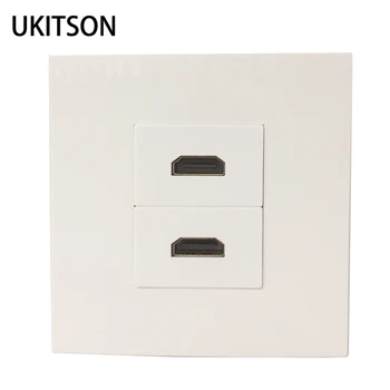 2 Ports HDMI2.0 Female To Female Wall Panel 4K HDMI Outlet Socket For HDTV Faceplate
2 Ports HDMI2.0 Female To Female Wall Panel 4K HDMI Outlet Socket For HDTV Faceplate